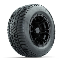 GTW Spyder Matte Black 10 in Wheels with 205/50-10 Fusion Street Tires – Full Set