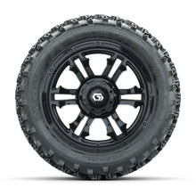 GTW® Shogun Gloss Black 14 in Wheels with 23X10.00-14 Rogue All-Terrain Tires – Full Set