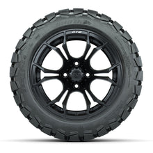 GTW Spyder Matte Black 14 in Wheels with 22x10-14 GTW Timberwolf All-Terrain Tires – Full Set