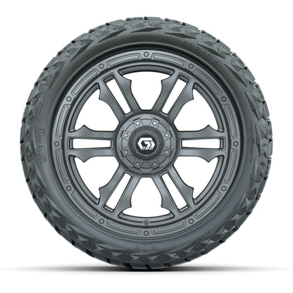 GTW Shogun Gloss Gunmetal 15 in Wheels with 23x10.00-R15 Maverick All-Terrain Tires – Full Set