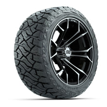 GTW Spyder Black/Machined 14 in Wheels with 23x10.00-R14 Maverick All-Terrain Tires – Full Set