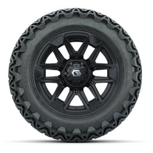 GTW® Graffiti Gloss Black 14 in Wheels with 23x10-14 Predator All-Terrain Tires – Full Set