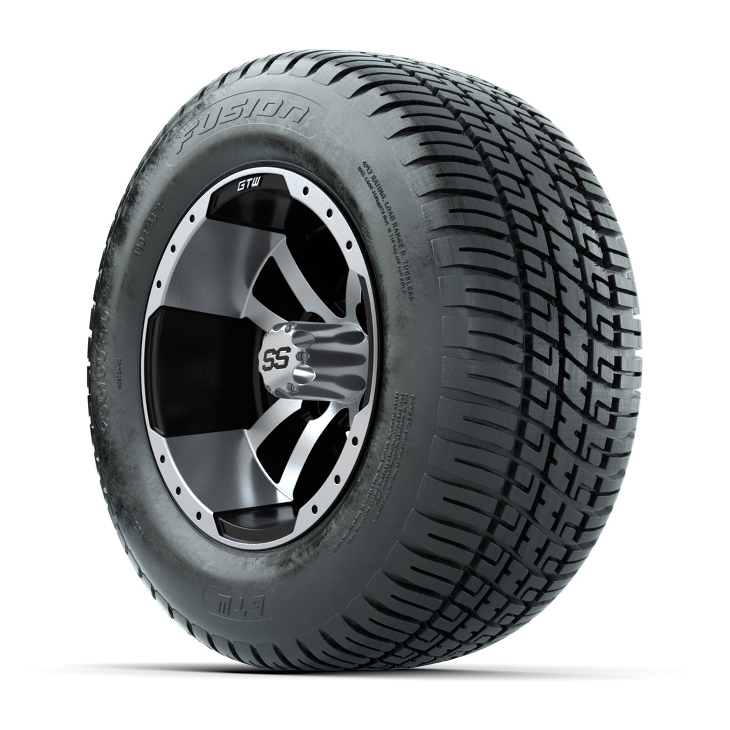 Set of (4) 10" GTW® Storm Trooper Wheels on GTW® Fusion Street Tires