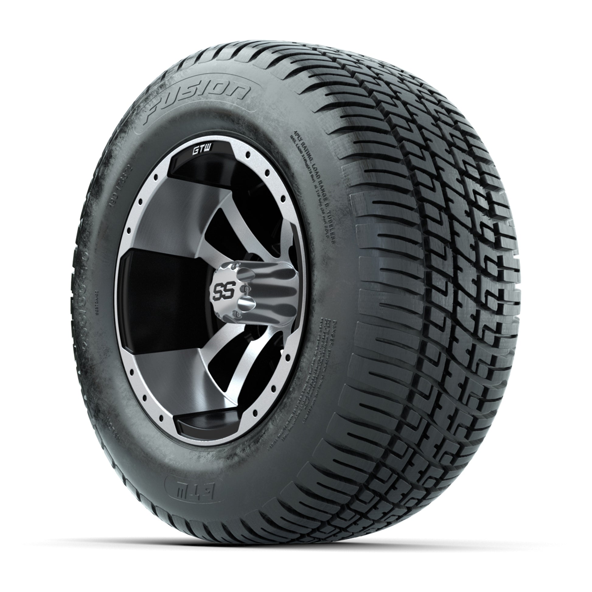 Set of (4) 10" GTW® Storm Trooper Wheels on GTW® Fusion Street Tires