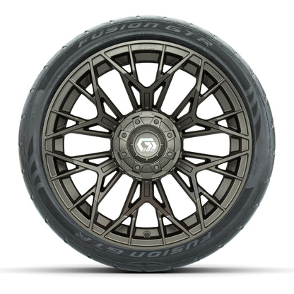 Set of (4) 15 in GTW® Stellar Matte Bronze Wheels with 215/40-R15 Fusion GTR Street Tires