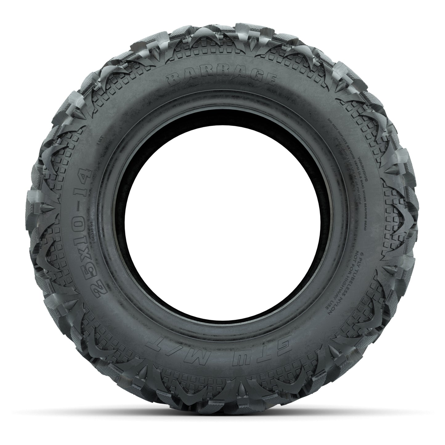 25x10-14 GTW® Barrage Mud Tire