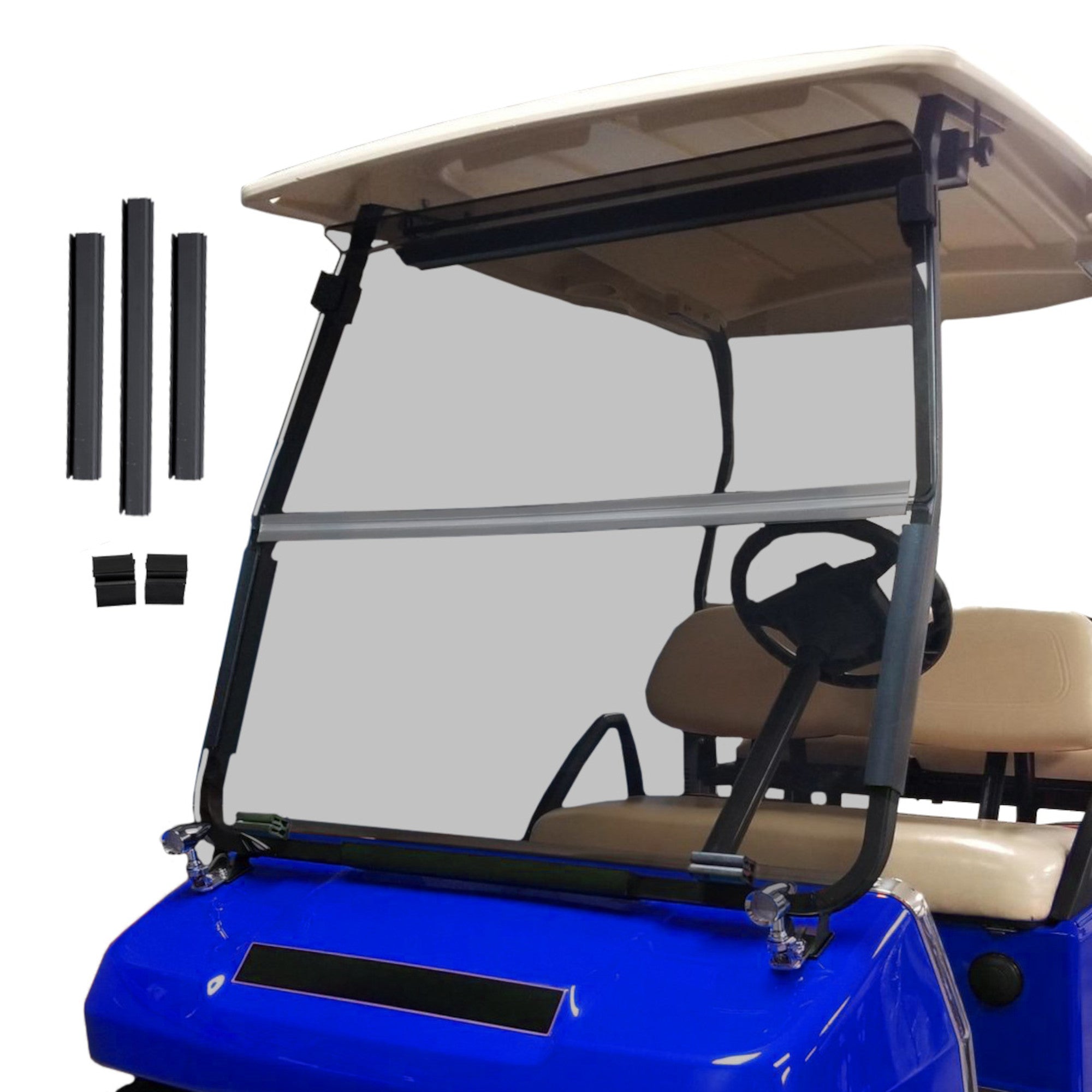 RedDot Club Car DS Folding 3/16" Tinted Windshield (Years 2000-Up)
