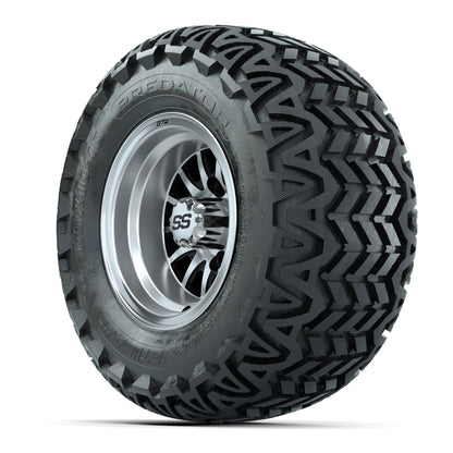 GTW Medusa Black and Machined Wheels with 20in Predator A-T Tires - 10 Inch