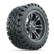 GTW® Shogun Gunmetal 14 in Wheels with 22x10-14 Timberwolf All-Terrain Tires – Full Set