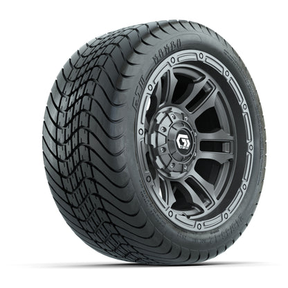 GTW® Shogun Gunmetal 12 in Wheels with 215/35-12 Mamba Street Tires - Full Set