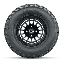 GTW® Boost Gloss Black 12 in Wheels with 23X10.00-12 Rogue All-Terrain Tires – Full Set