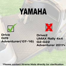 Xtreme Floor Mats for Yamaha Drive - Black/Blue