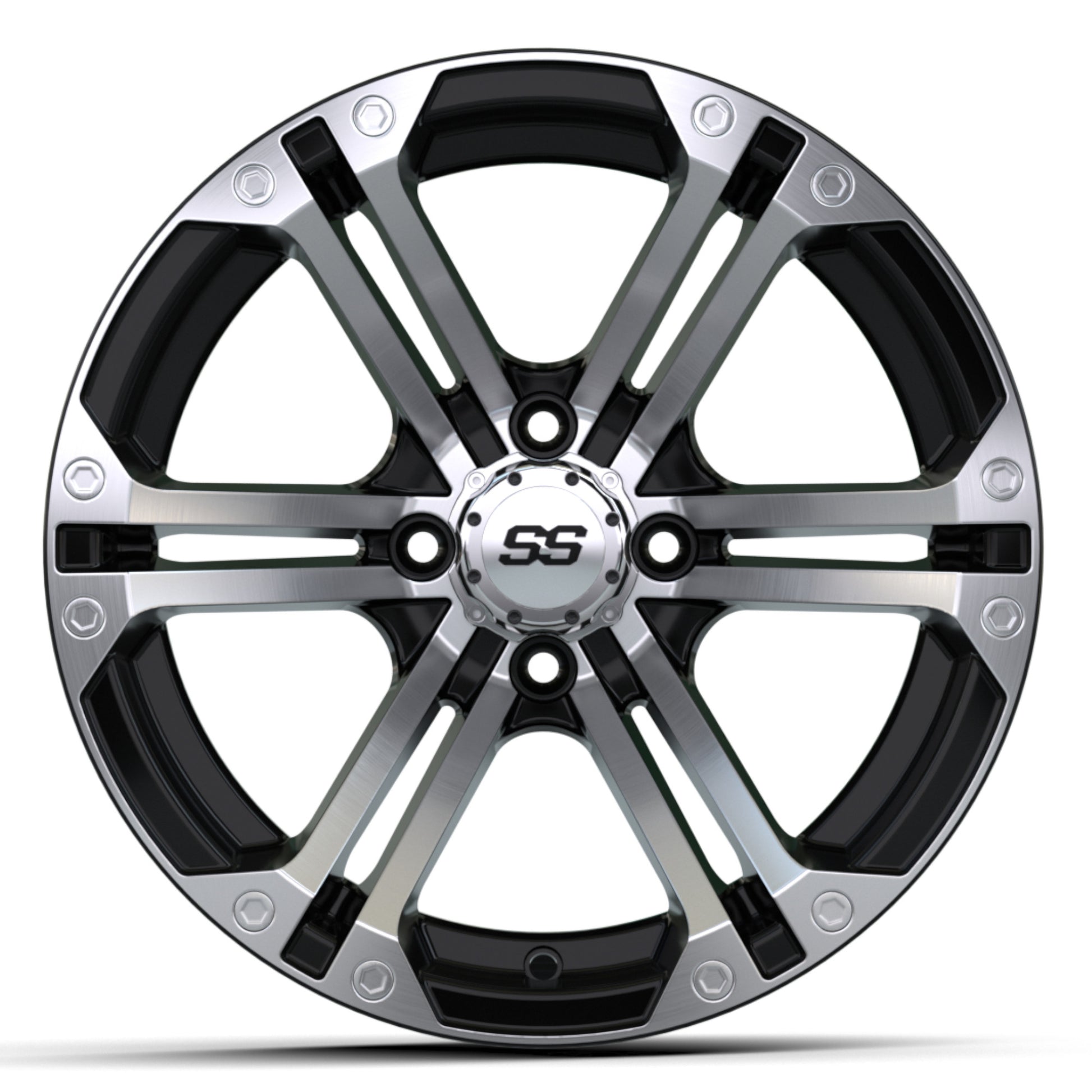 14″ GTW® Specter Black with Machined Accents Wheel