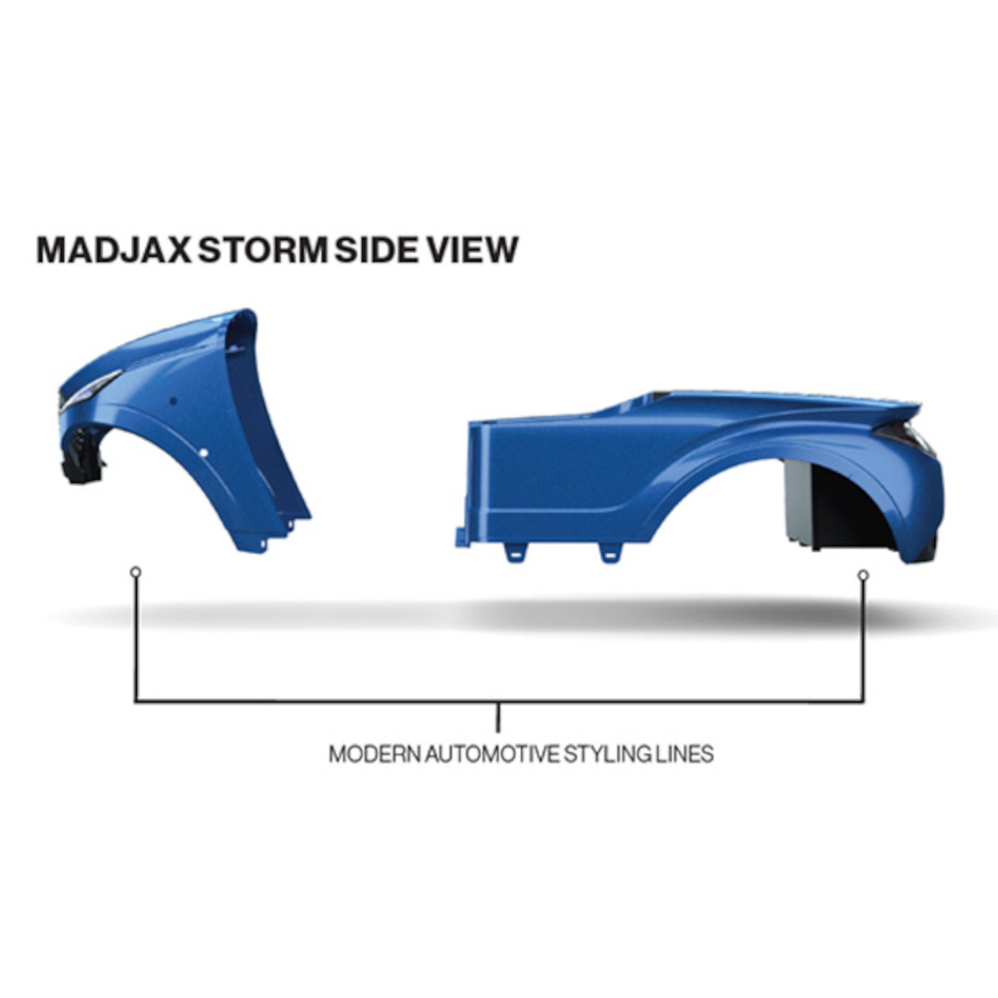 MadJax® Storm Body Kit for EZGO TXT - Admiral Blue Metallic