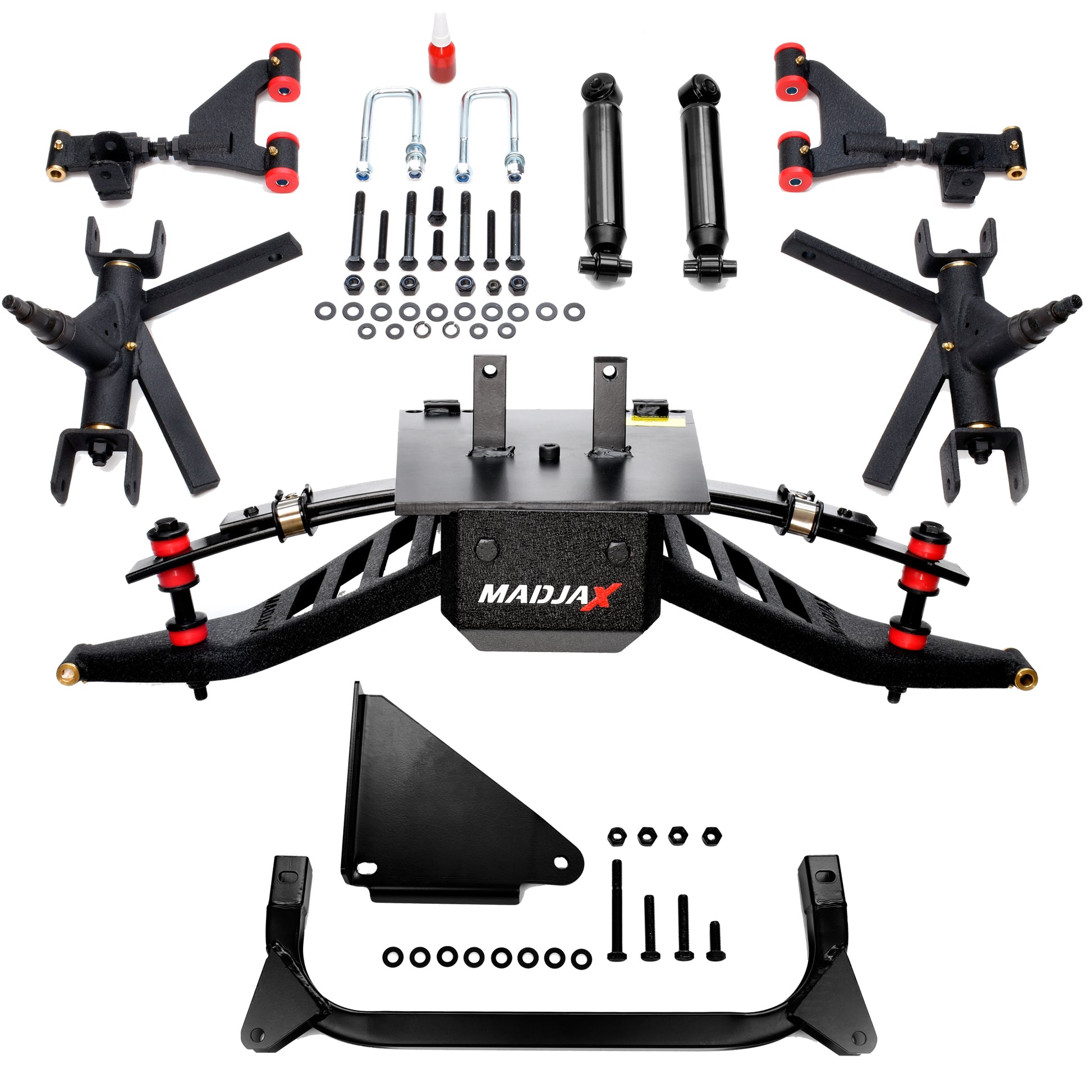 4" MadJax King XD Lift Kit for Yamaha G29/Drive & Drive2 with Solid/Fixed Rear Axle