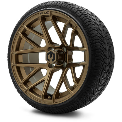 MODZ® 15" Matrix Matte Bronze Wheels & Street Tires Combo