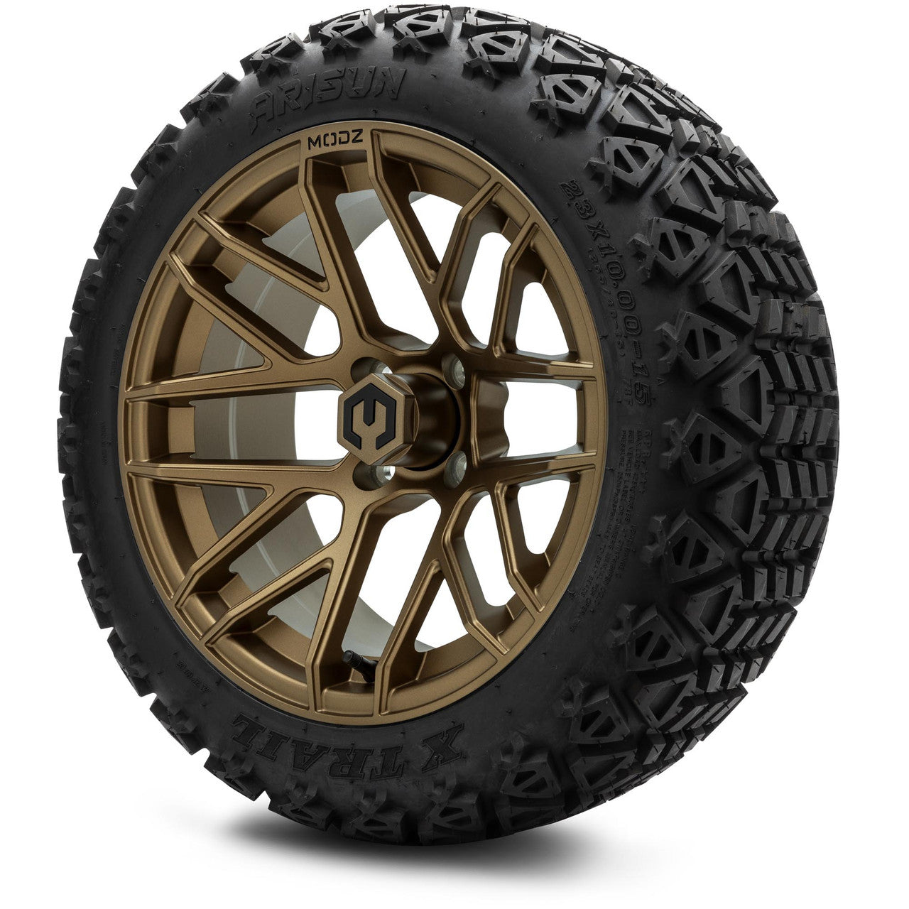 MODZ® 15" Matrix Matte Bronze Wheels & Off-Road Tires Combo