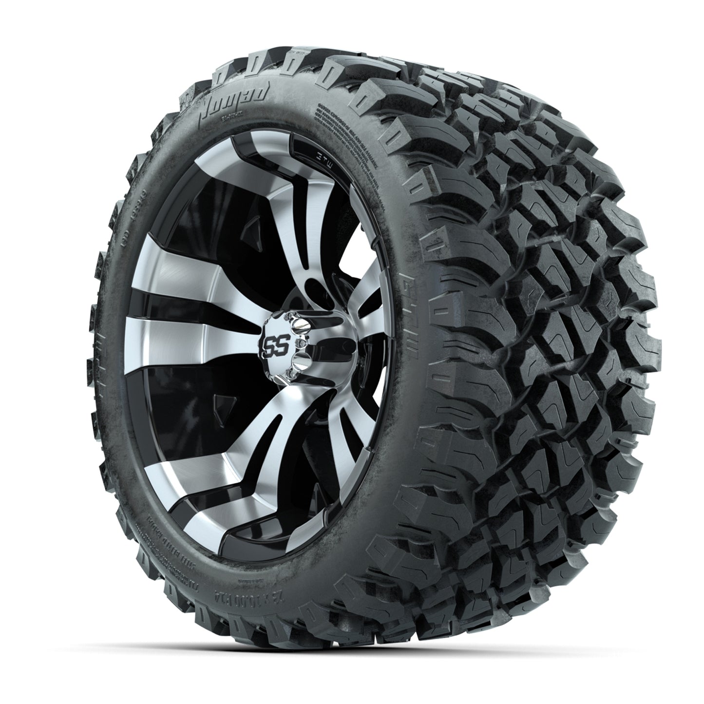 Set of (4) 14 in GTW Vampire Wheels with 23x10-14 GTW Nomad All-Terrain Tires