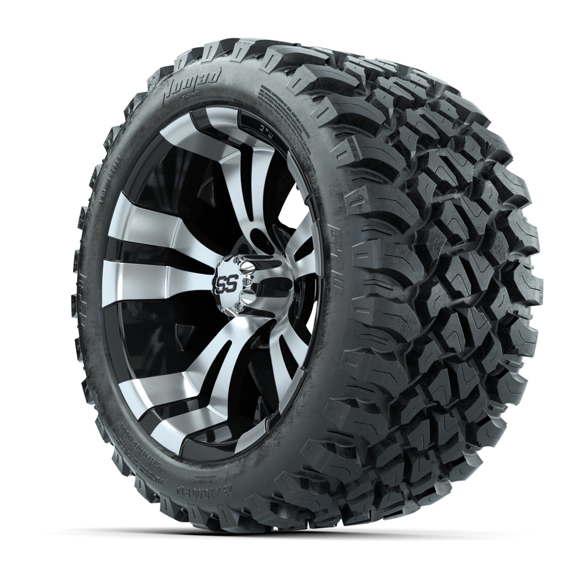 Set of (4) 14 in GTW Vampire Wheels with 23x10-14 GTW Nomad All-Terrain Tires