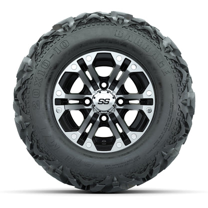 10" GTW Specter Wheels with Barrage Mud Tires - Set of 4