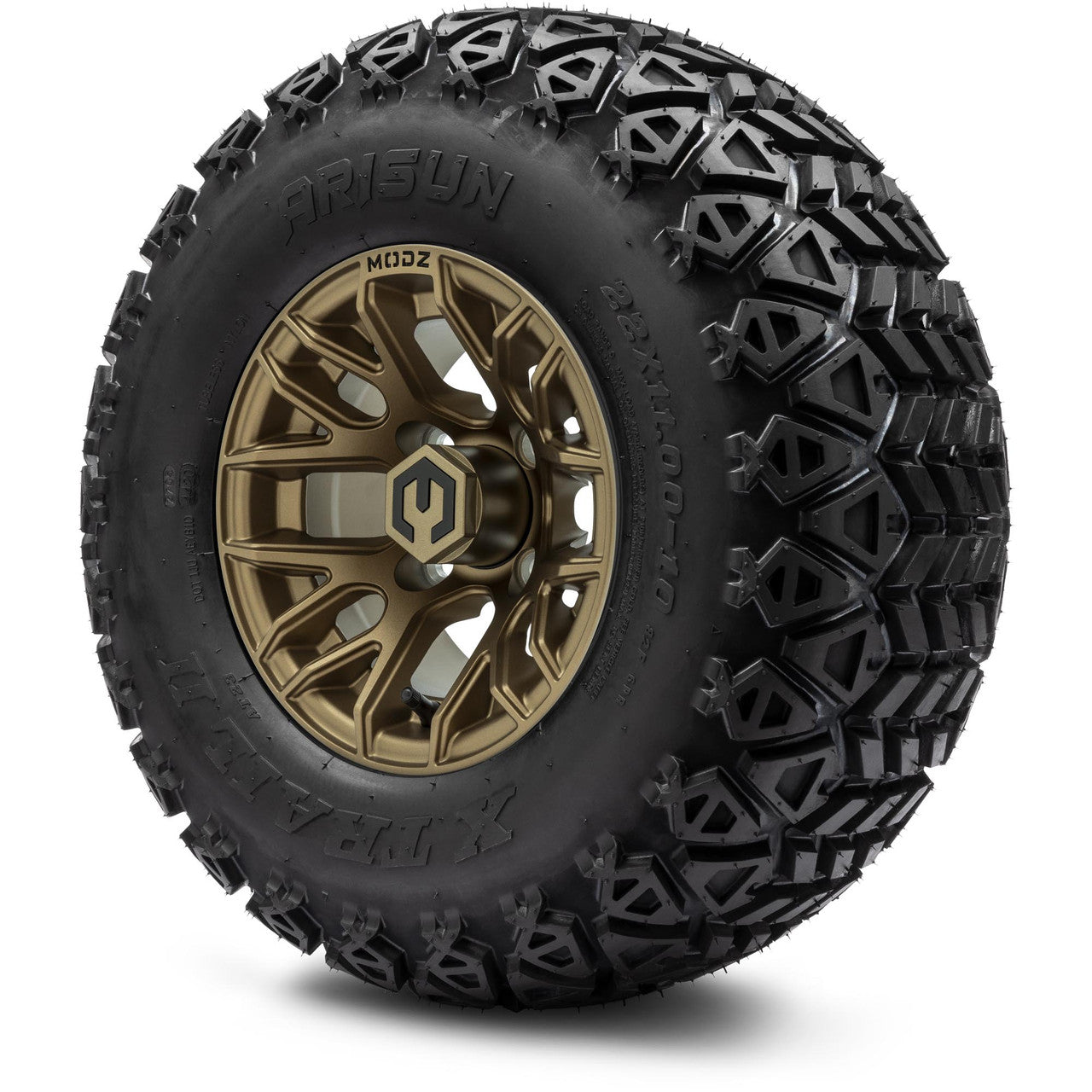 MODZ® 10" Matrix Matte Bronze Wheels & Off-Road Tires Combo