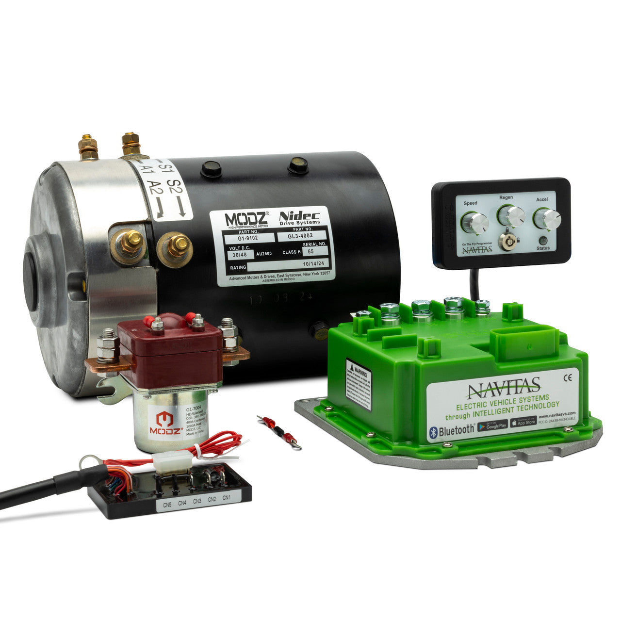 MODZ® EZGO Series High Speed DC Motor and 600A Navitas Controller Bundle