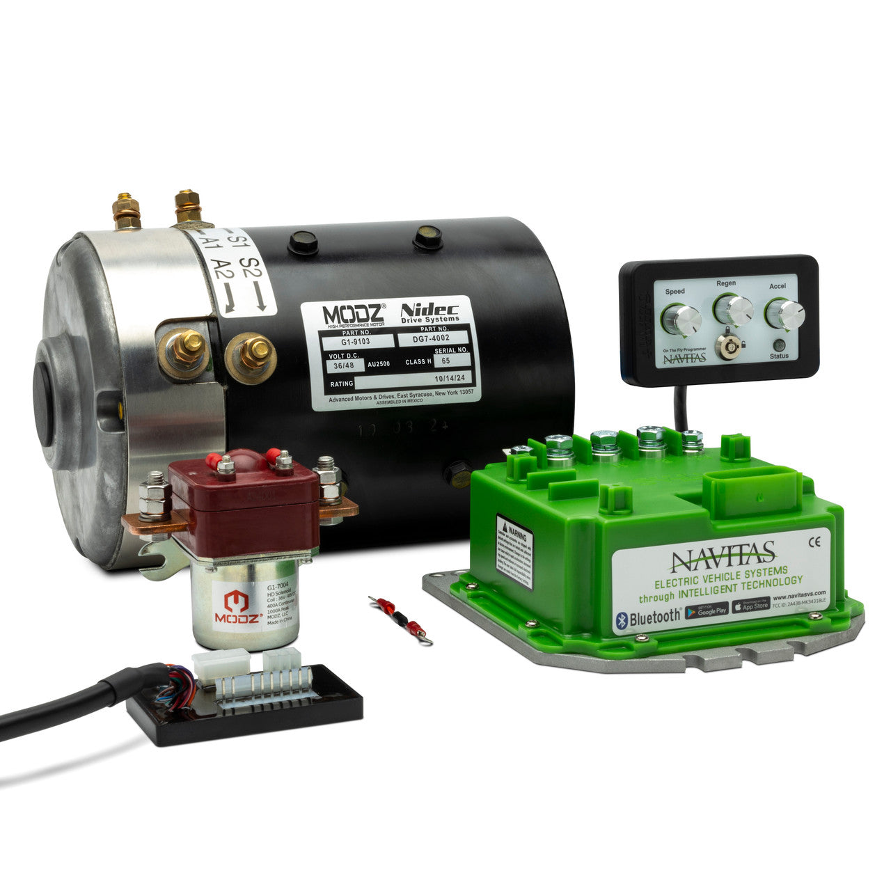 MODZ® EZGO Regen High Speed DC Motor and 600A Navitas Controller Bundle
