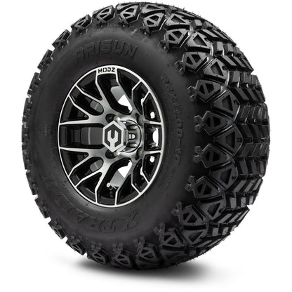MODZ® 10" Matrix Machined Black Wheels & Off-Road Tires Combo