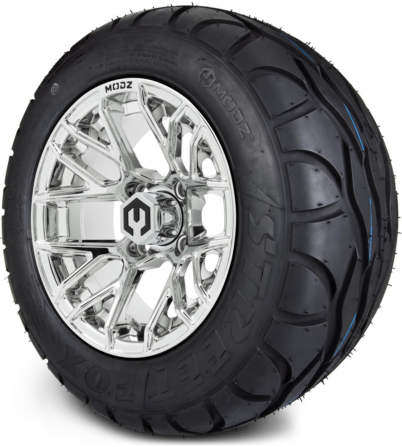 MODZ® 12" Matrix Chrome Wheels & Street Tires Combo