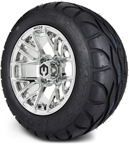 MODZ® 12" Matrix Chrome Wheels & Street Tires Combo