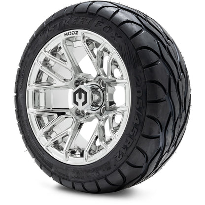 MODZ® 12" Matrix Chrome Wheels & Street Tires Combo