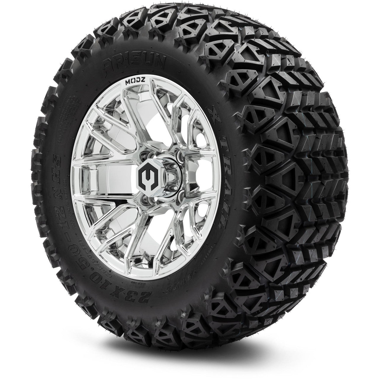 MODZ® 12" Matrix Chrome Wheels & Off-Road Tires Combo