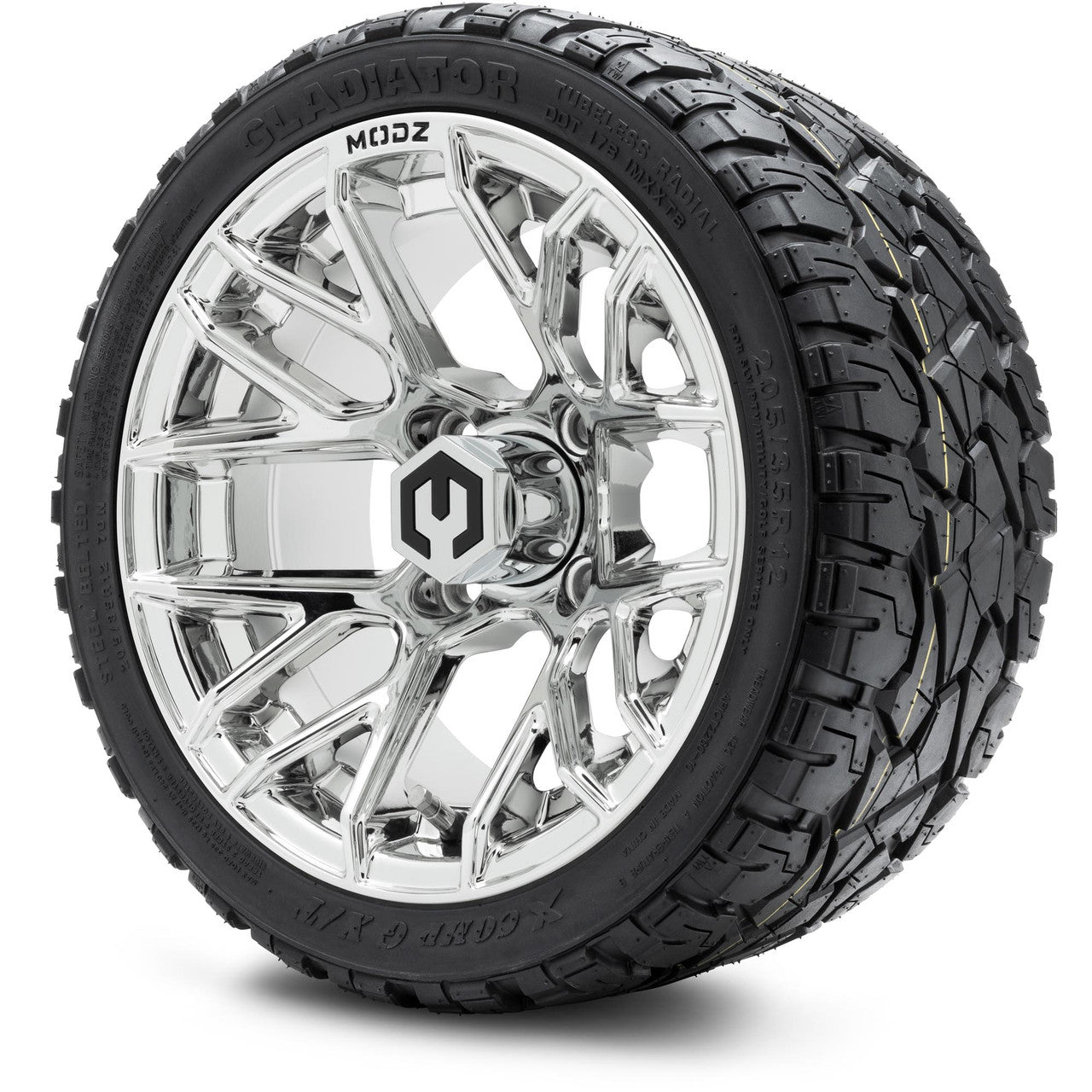 MODZ® 12" Matrix Chrome Wheels & Off-Road Tires Combo