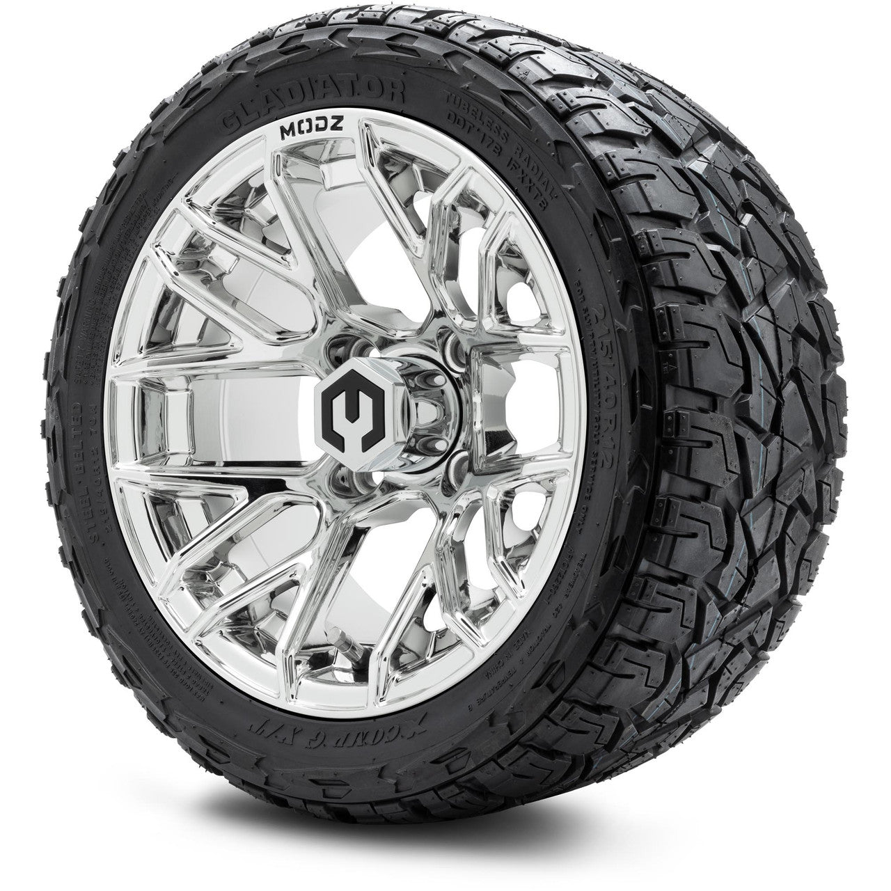 MODZ® 12" Matrix Chrome Wheels & Off-Road Tires Combo