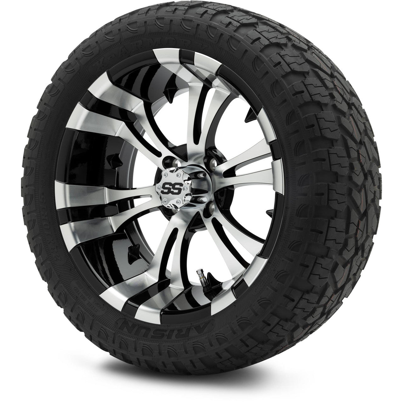 MODZ® 15" Vampire Machined Black Wheels & Off-Road Tires Combo
