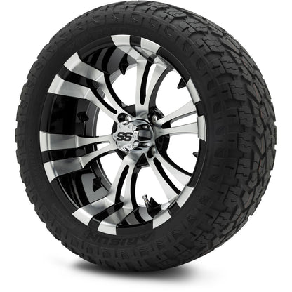 MODZ® 15" Vampire Machined Black Wheels & Off-Road Tires Combo