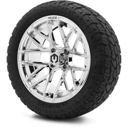 MODZ® 15" Matrix Chrome Wheels & Off-Road Tires Combo