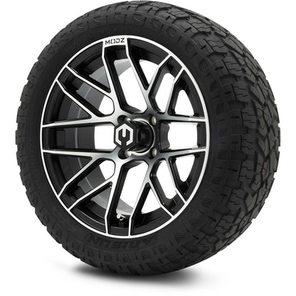 MODZ® 15" Matrix Machined Black Wheels & Off-Road Tires Combo