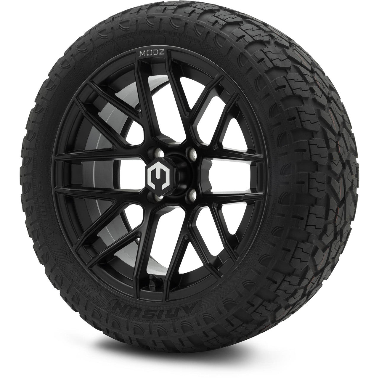 MODZ® 15" Matrix Matte Black Wheels & Off-Road Tires Combo