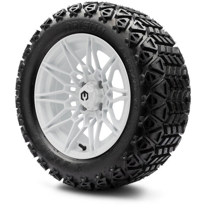 MODZ® 14" Galaxy Glossy White Wheels & Off-Road Tires Combo