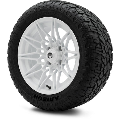 MODZ® 14" Galaxy Glossy White Wheels & Off-Road Tires Combo