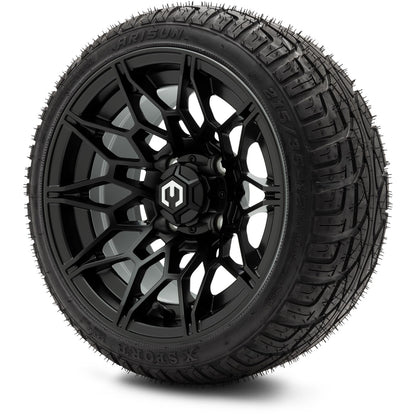 MODZ® 12" Galaxy Matte Black Wheels & Street Tires Combo