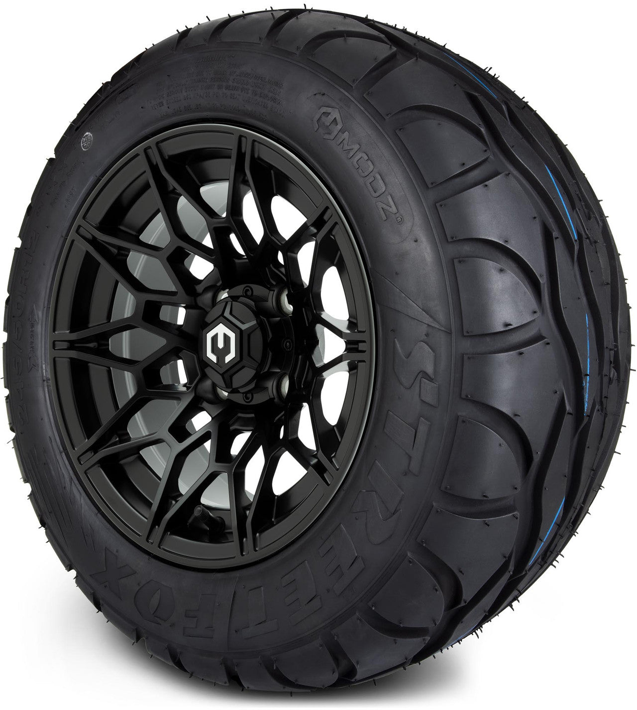 MODZ® 12" Galaxy Matte Black Wheels & Street Tires Combo