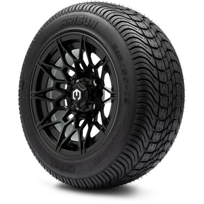 MODZ® 12" Galaxy Matte Black Wheels & Street Tires Combo
