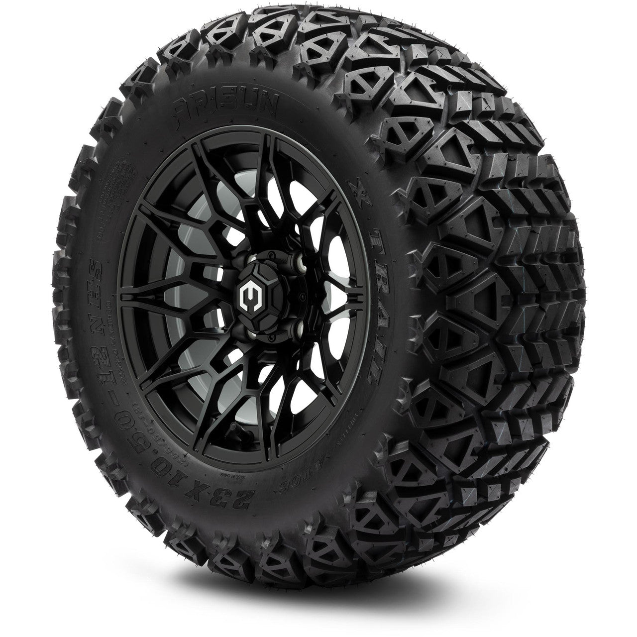 MODZ® 12" Galaxy Matte Black Wheels & Off-Road Tires Combo