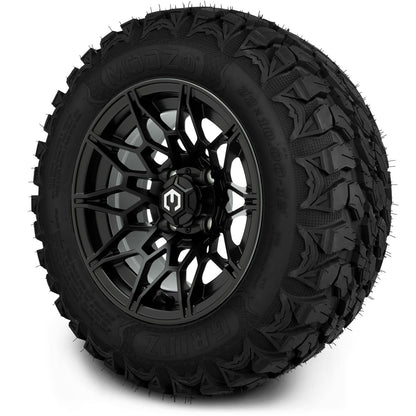 MODZ® 12" Galaxy Matte Black Wheels & Off-Road Tires Combo