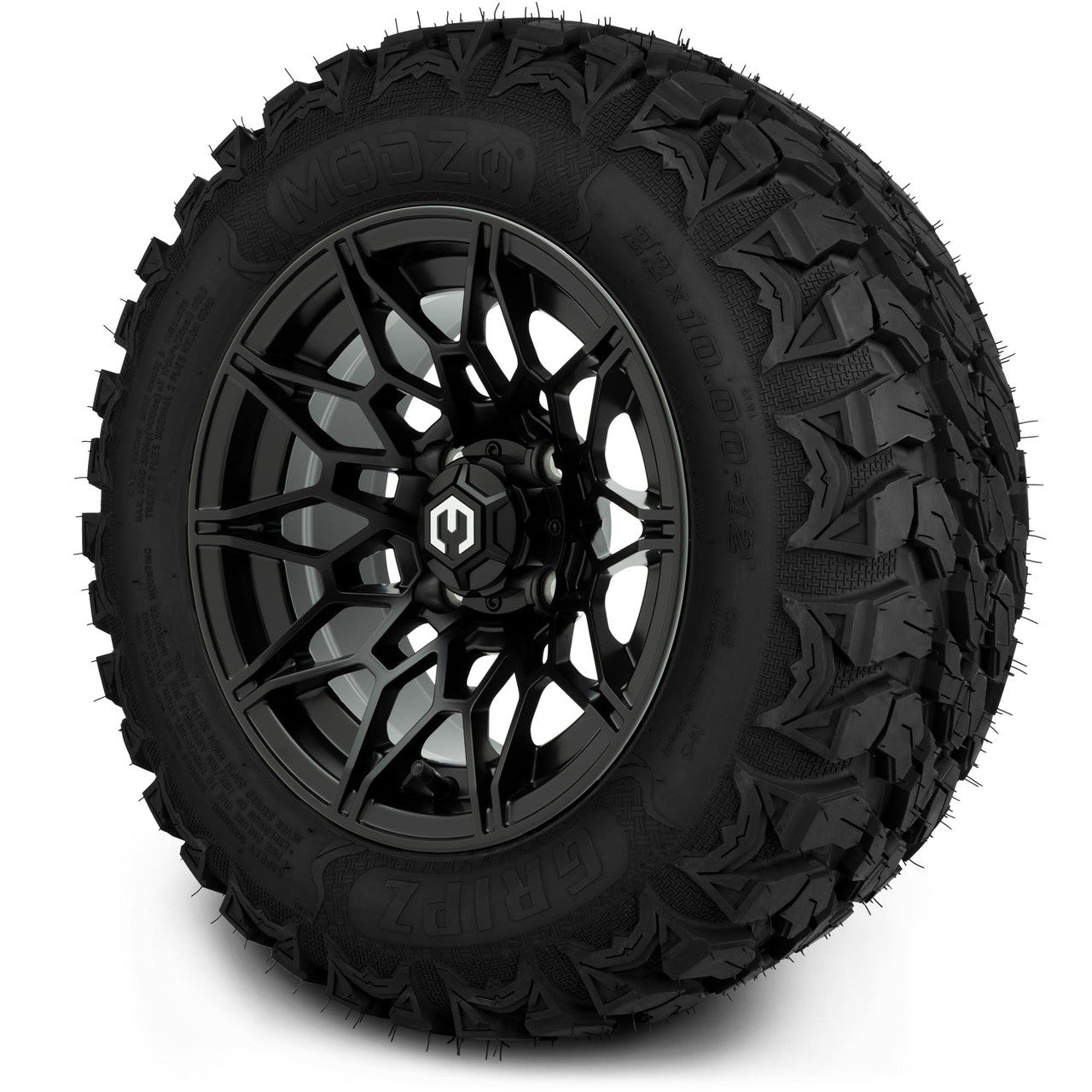 MODZ® 12" Galaxy Matte Black Wheels & Off-Road Tires Combo