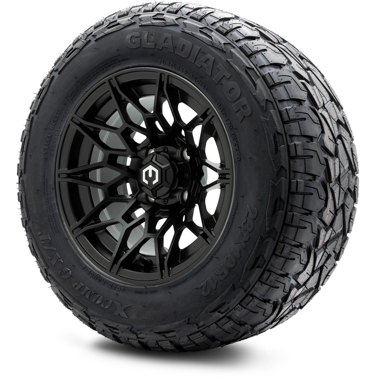 MODZ® 12" Galaxy Matte Black Wheels & Off-Road Tires Combo