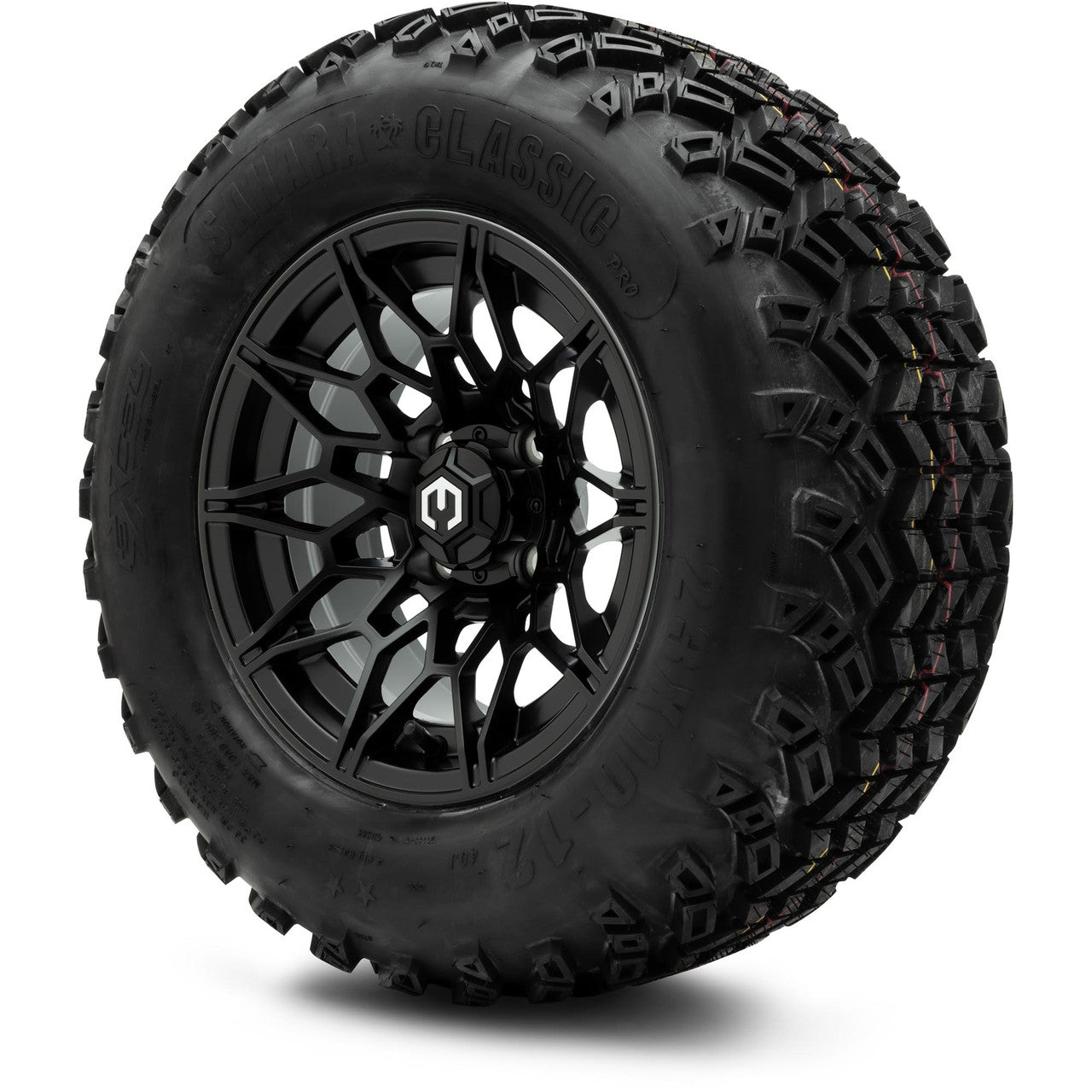 MODZ® 12" Galaxy Matte Black Wheels & Off-Road Tires Combo