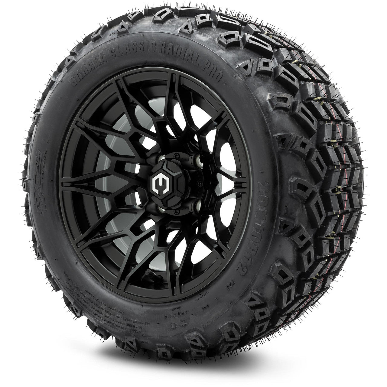 MODZ® 12" Galaxy Matte Black Wheels & Off-Road Tires Combo